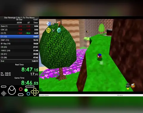 Star Revenge 2 Act I: To the Moon (Super Mario 64 ROM hack)