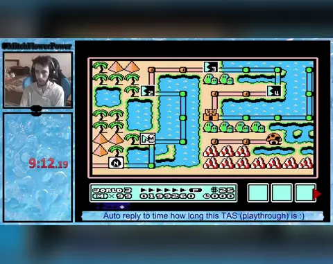 Super Mario in The Final Kaizo (Super Mario Bros. 3 ROM hack)